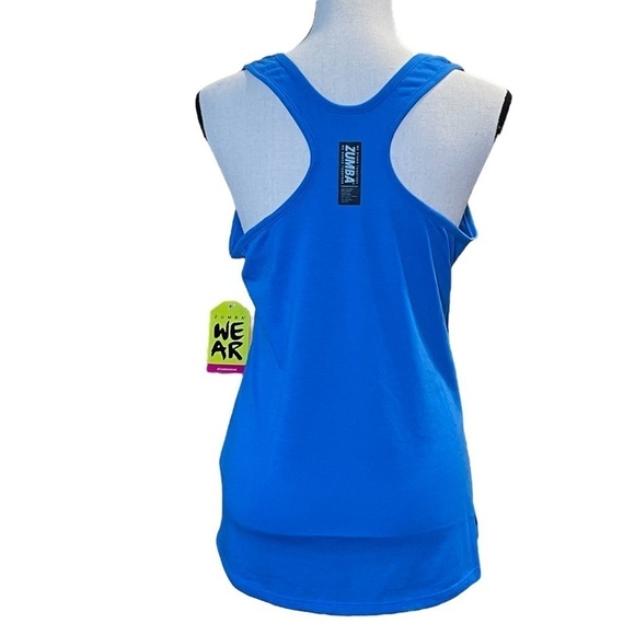 Zumba Meet Me On The Dance Floor Blue Lightening Tank Dance As You Are Size S - Picture 2 of 9